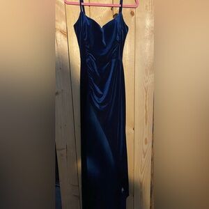 Dark blue velvet dress size small